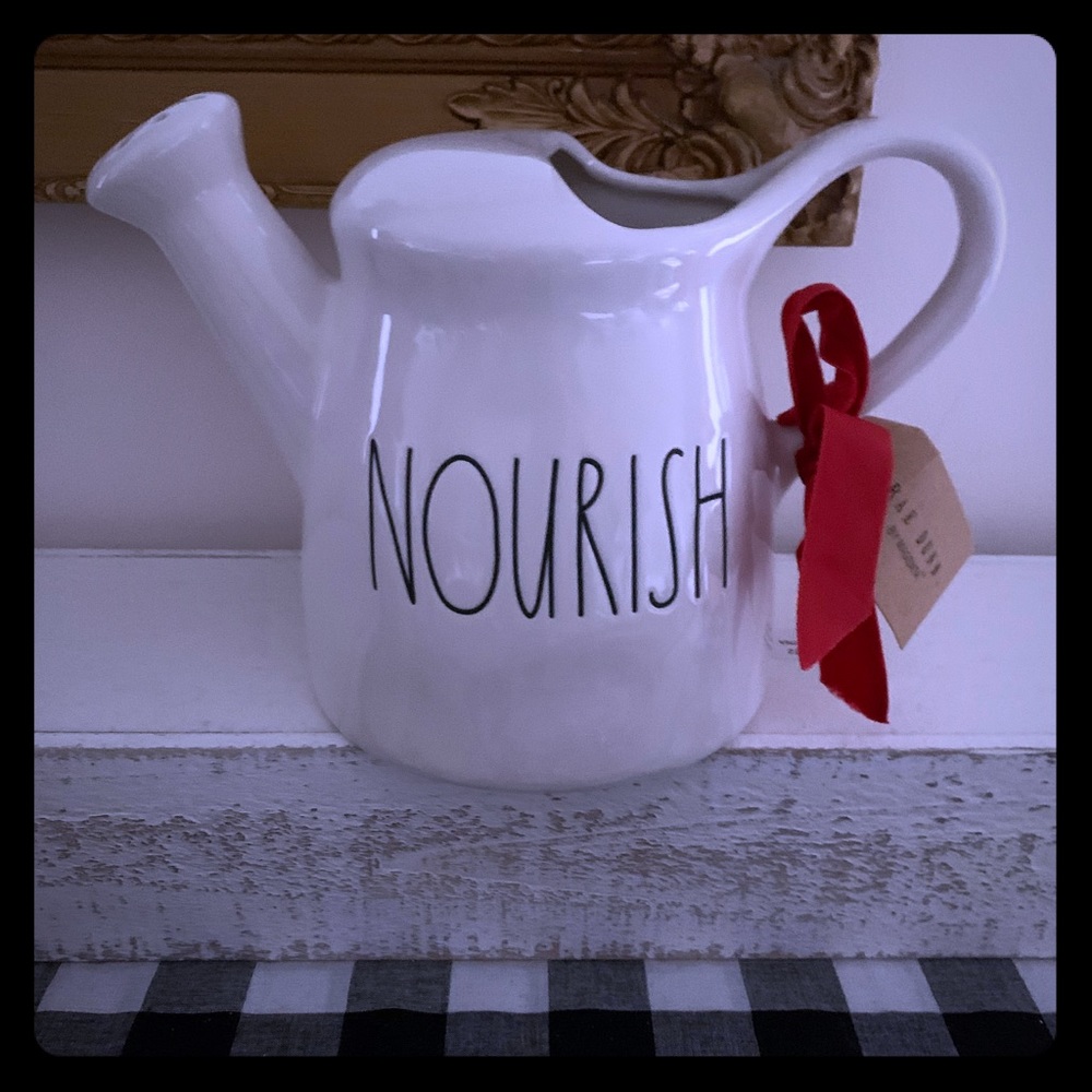 Rae Dunn NOURISH watering can